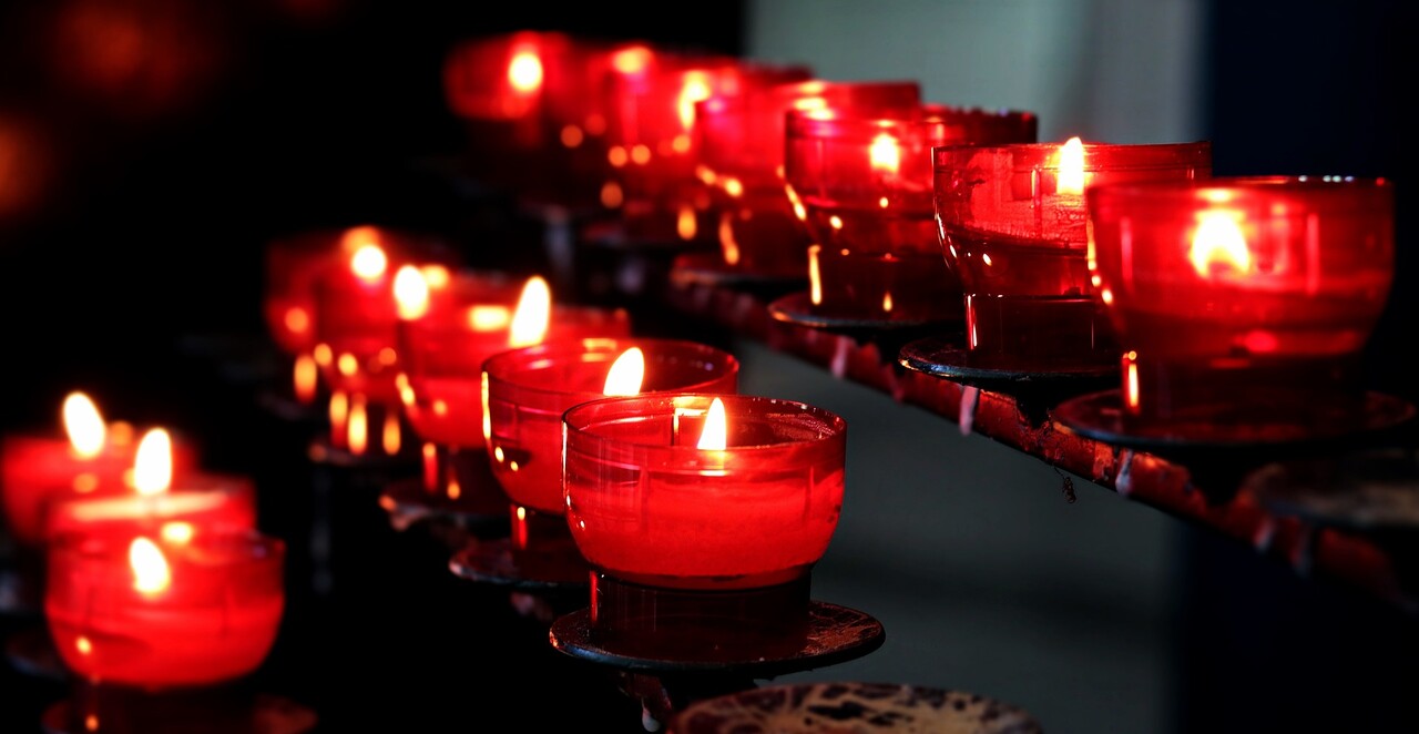 Eine Kerze zum Gebet