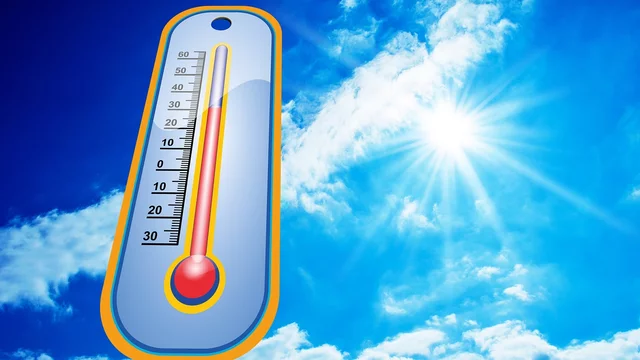 Thermometer mit Anzeige über 30 Grad