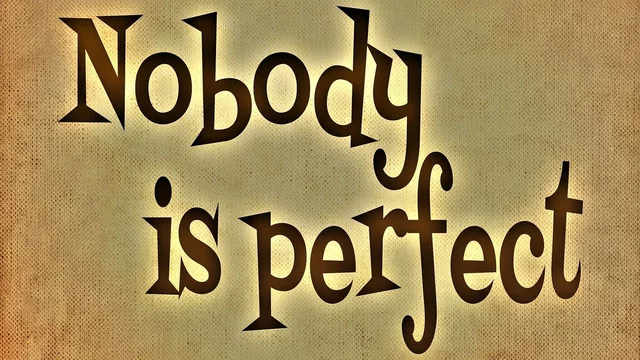 Nicht immer perfekt sein zu wollen. 