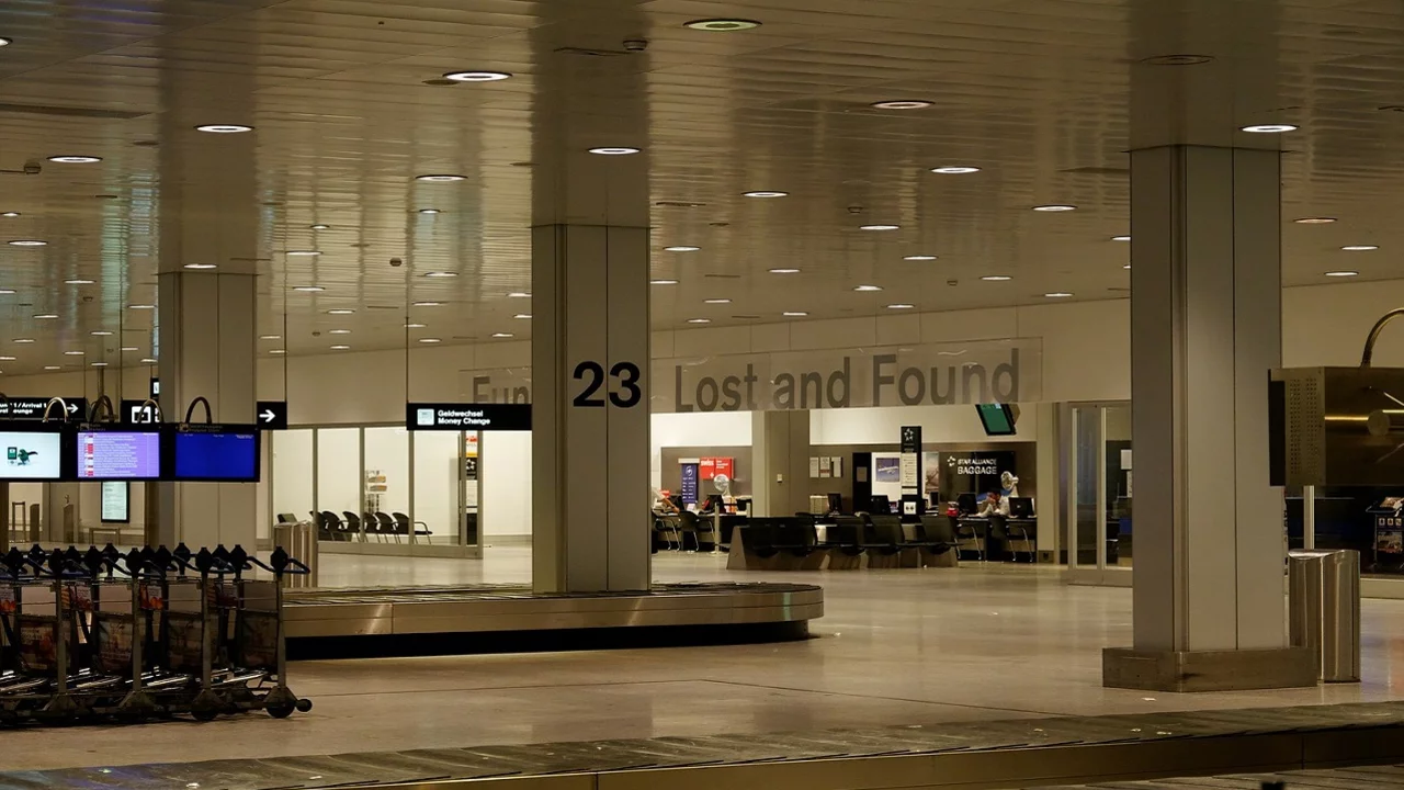 Flughafen Abholhalle